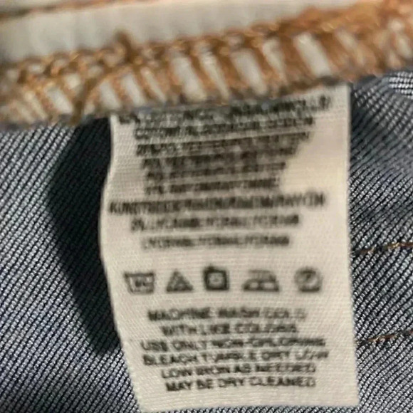 Free People distressed frayed mid rise trendy medium wash ankle denim jean 26 - Picture 4 of 4